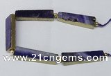 CNG2419 8 inches 15*55mm trapezoid agate gemstone beads wholesale