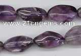 CNG25 15.5 inches 13*20mm nuggets amethyst gemstone beads