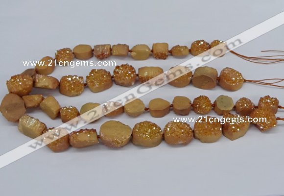 CNG2978 15.5 inches 12*16mm - 20*25mm freeform druzy agate beads