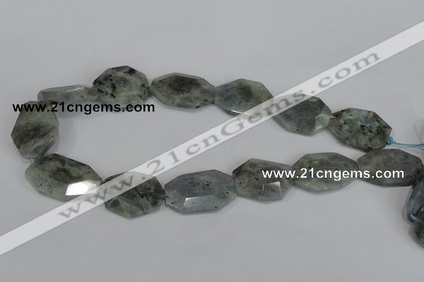 CNG302 15.5 inches 22*30mm faceted nuggets labradorite gemstone beads