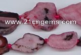 CNG3169 15.5 inches 15*20mm - 25*30mm freeform druzy agate beads