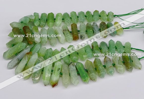CNG3226 15.5 inches 10*20mm - 12*40mm faceted nuggets agate beads