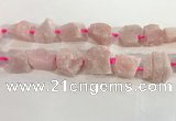 CNG3561 15.5 inches 18*20mm - 25*30mm nuggets rough rose quartz beads