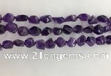 CNG3581 15.5 inches 8*10mm - 10*12mm nuggets amethyst beads