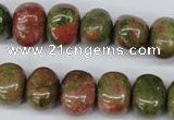CNG36 15.5 inches 11*15mm nuggets unakite gemstone beads