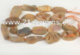 CNG3620 20*35mm - 30*45mm freeform plated druzy agate beads