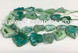 CNG3642 15.5 inches 22*30mm - 30*40mm freeform druzy agate beads