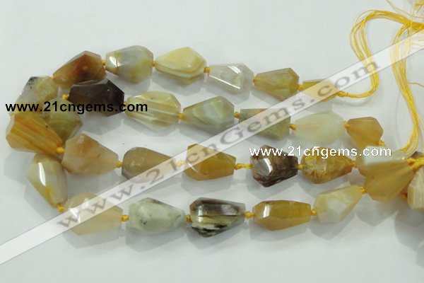 CNG377 15.5 inches 15*20mm – 25*30mm faceted nuggets agate beads