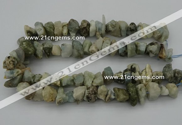CNG5011 15.5 inches 10*15mm - 15*20mm nuggets aquamarine beads