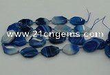 CNG5347 15.5 inches 25*35mm - 30*40mm faceted freeform agate beads