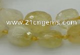 CNG5605 15.5 inches 10*14mm - 13*18mm faceted nuggets citrine beads