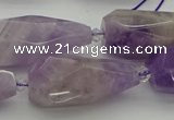 CNG5611 15*35mm - 18*45mm faceted teardrop lavender amethyst beads