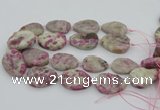 CNG5745 15.5 inches 25*35mm - 30*40mm freeform pink tourmaline beads