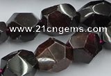 CNG5756 15.5 inches 13*18mm - 15*20mm faceted nuggets garnet beads