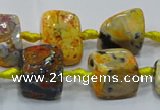 CNG6001 15.5 inches 12*16mm - 15*18mm nuggets agate beads
