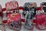CNG6004 15.5 inches 12*16mm - 15*18mm nuggets agate beads