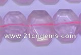 CNG6301 15.5 inches 13*18mm - 15*20mm faceted freeform rose quartz beads