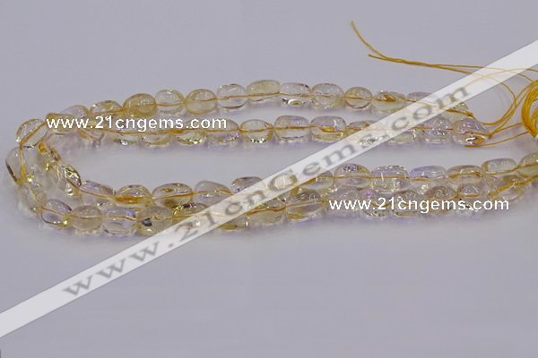 CNG6856 15.5 inches 8*12mm - 10*14mm nuggets citrine beads