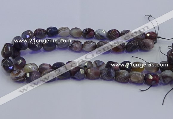 CNG6939 12*16mm - 13*18mm faceted nuggets Botswana agate beads