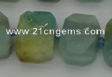 CNG7201 15.5 inches 13*18mm - 15*20mm faceted freeform amazonite beads
