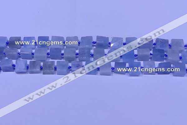 CNG7551 15.5 inches 12*14mm - 14*15mm freeform aquamarine beads