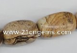 CNG76 15.5 inches 12*18mm - 20*30mm nuggets picture jasper beads