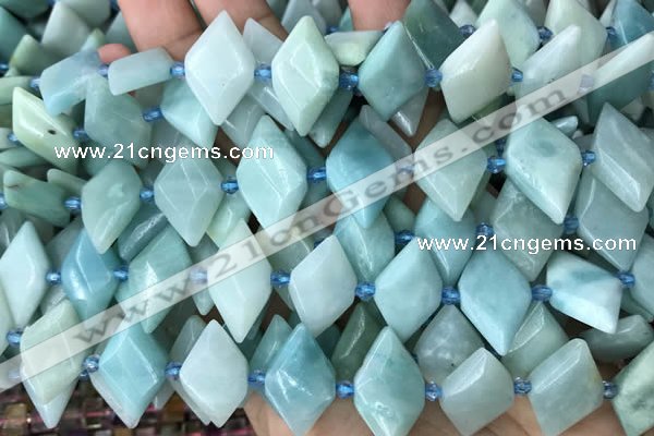 CNG7709 15.5 inches 13*20mm - 15*25mm faceted freeform amazonite beads