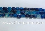 CNG8121 15.5 inches 8*12mm nuggets agate beads wholesale