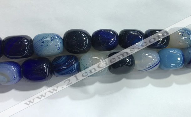 CNG8297 15.5 inches 15*20mm nuggets agate beads wholesale