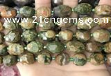 CNG8540 15.5 inches 10*14mm - 12*16mm faceted nuggets rhyolite beads