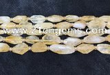 CNG8681 15.5 inches 12*23mm - 15*25mm faceted freeform citrine beads