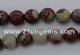 CNJ37 15.5 inches 8mm faceted round noreena jasper beads wholesale