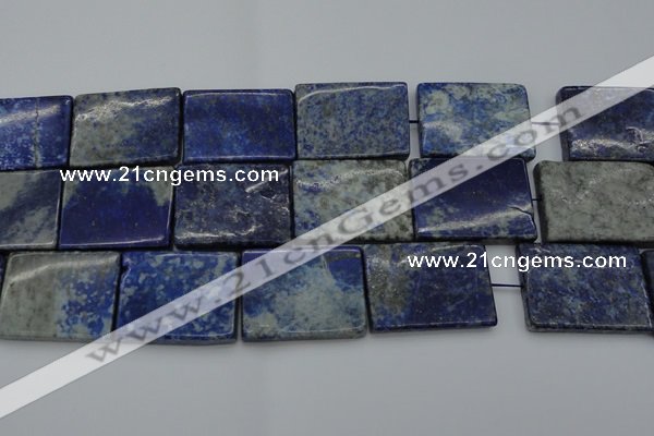CNL1148 15.5 inches 27*37mm rectangle lapis lazuli gemstone beads