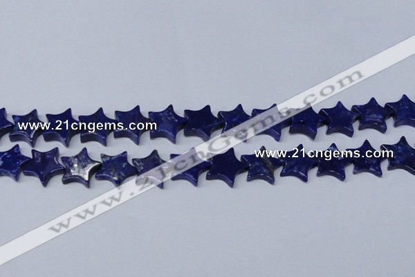 CNL1286 15.5 inches 18mm star natural lapis lazuli beads