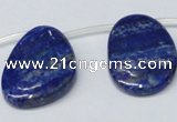CNL1320 Top drilled 25*35mm - 35*45mm freeform natural lapis lazuli beads
