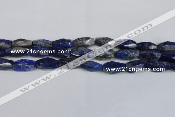 CNL1608 15.5 inches 12*25mm - 14*30mm faceted nuggets lapis lazuli beads