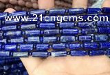 CNL1685 15.5 inches 4mm round & 6*12mm - 6*14mm tube lapis lazuli beads