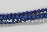 CNL203 15.5 inches 4mm round natural lapis lazuli beads wholesale