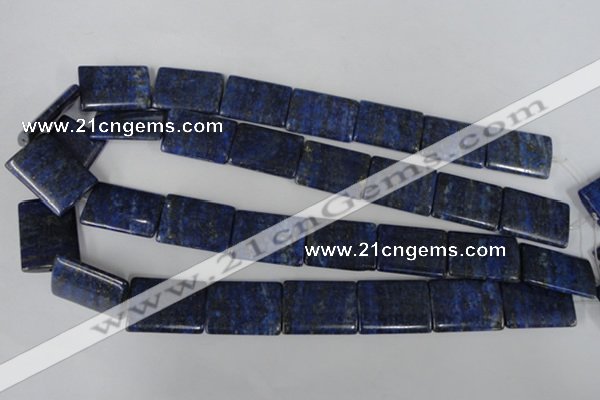 CNL546 15.5 inches 18*25mm flat tube natural lapis lazuli gemstone beads
