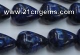 CNL619 15.5 inches 15*20mm teardrop natural lapis lazuli gemstone beads