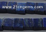 CNL645 15.5 inches 12*12mm cube natural lapis lazuli beads