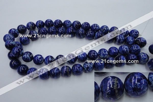 CNL717 15.5 inches 14mm round natural lapis lazuli gemstone beads