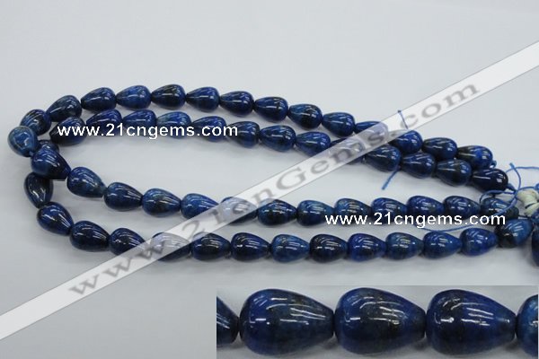 CNL901 15.5 inches 10*14mm teardrop natural lapis lazuli gemstone beads