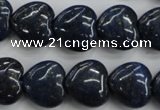 CNL935 15.5 inches 16*16mm heart natural lapis lazuli gemstone beads