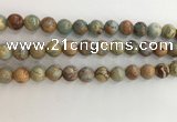 CNS703 15.5 inches 10mm round serpentine jasper beads wholesale