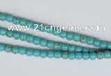 CNT24 16 inches 3.5mm round natural turquoise beads wholesale