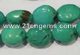 CNT267 15.5 inches 10*15mm - 18*22mm nuggets natural turquoise beads