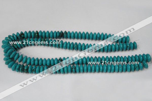 CNT364 15.5 inches 5*12mm rondelle turquoise beads wholesale