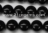 CON06 15.5 inches 14mm round black onyx gemstone beads