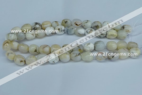 COP1485 15.5 inches 10*14mm - 12*16mm nuggets grey opal beads